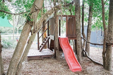 Outdoor play equipment at Sandhills