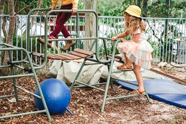 Sandhills outdoor playspaces and climbing frame