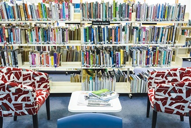 Mullum library comfortable seating area