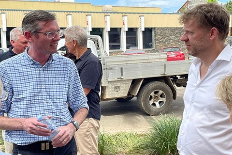 Mayor talks to the NSW Premier Dom Perrottet Wed 9 March.jpg