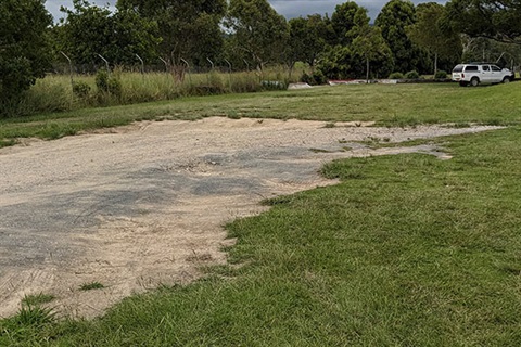 Photo of gravel carpark