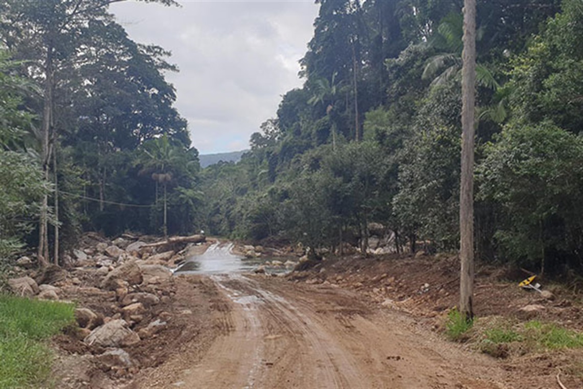 Wilsons Creek after the flood