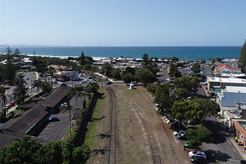 Rail corridor view from Byron Rail corridor view from Byron