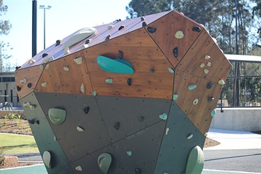 Byron Skate Park climbing rock