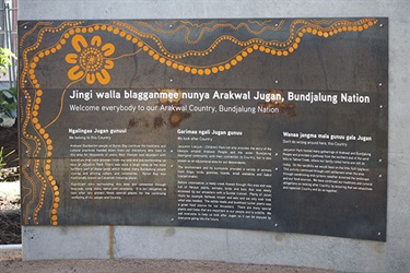 Byron Skate Park indigenous stories and signs