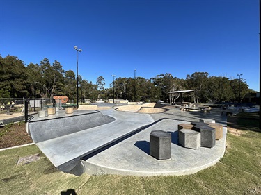 Byron Skate Park seating area