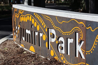 Jarjumirr Park sign Byron Skate Park