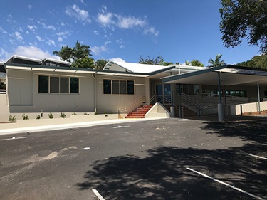 Entrance to the Ocean Shores Community Centre