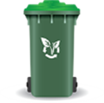 Put in green organics bin Green organics bin