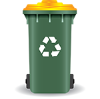 Put in yellow recycling bin Yellow recycling bin
