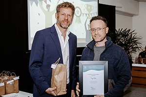 Mayor and Tiago Neto community award winner
