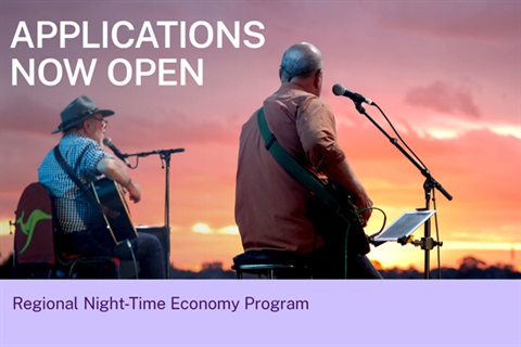 Regional Night-Time Economy Program - musicians laying at sunset.jpg
