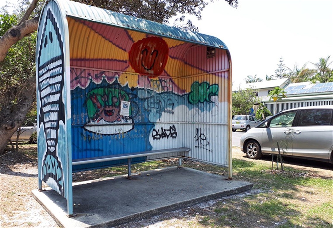 Image of a bus shelter