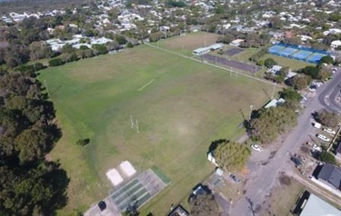 Aerial view of Byron Bay Rec Ground