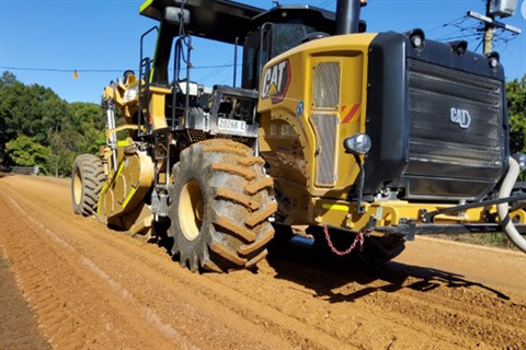 Grader on Main Arm Road
