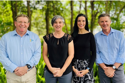 Members of the Council Executive team, Mark Arnold, Shannon Burt, Es Davis, Phil Holloway