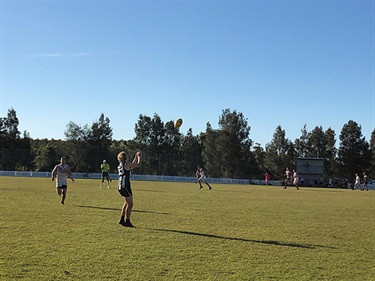 AFL Footy on the Cornell Field.