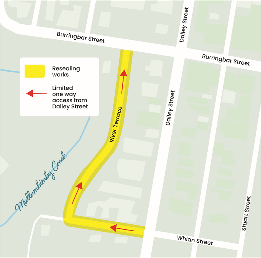 River Terrace Mullumbimby reseals map.png